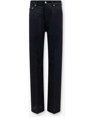 Rick Owens Geth Jeans Wool Trousers - Blue