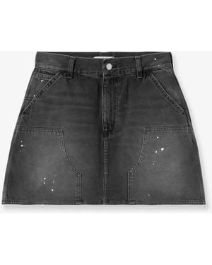 Carhartt W'Maeve Double Knee Denim Skirt - Black