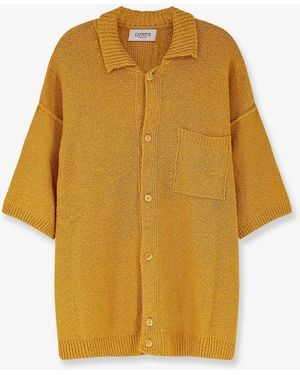 Laneus Cotton, Cashmere And Silk Blend Shirt - Yellow