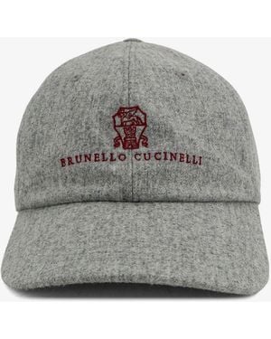 Brunello Cucinelli Virgin Wool Hat - Gray