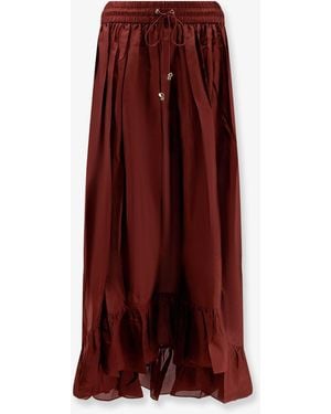 Zimmermann Aster Silk Skirt - Purple