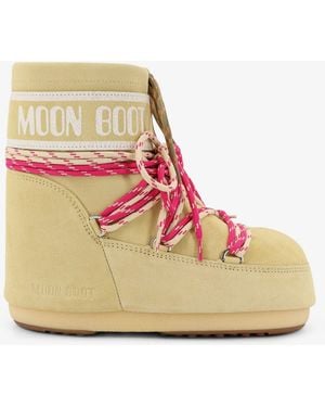 Moon Boot Icon Low Suede Boots - Pink