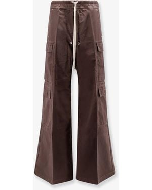 Rick Owens Double Cargo Jumbo Organic Cotton Pants - Brown