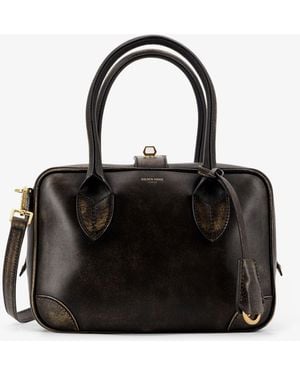 Golden Goose Vita Vintage Leather Crossbody Bag - Black