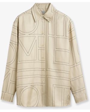 TOTEME Classic Pyjamas Organic Silk Shirt - Natural