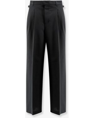 Ami Paris Virgin Wool Trousers - Black