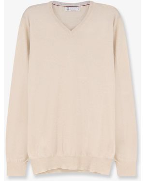 Brunello Cucinelli Cashmere Jumper - Natural