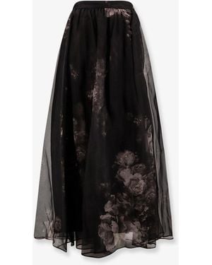 Zimmermann Hypnotic Maxi Skirt Silk Long Skirt - Black