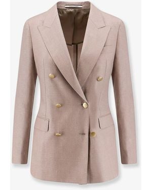 Tagliatore Parigi Virgin Wool, Silk And Linen - Pink