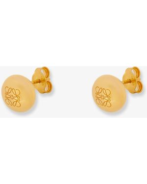 Loewe Paula's Ibiza Anagram Pebble Sterling Earrings - Metallic