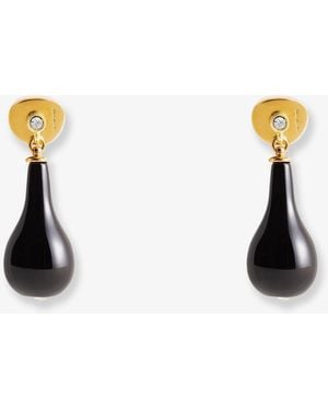 TOTEME Orecchini Onyx Drops - Bianco