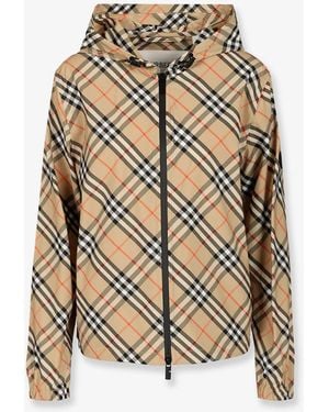 Burberry Salcombe Traditional Check Nylon Jacket - White