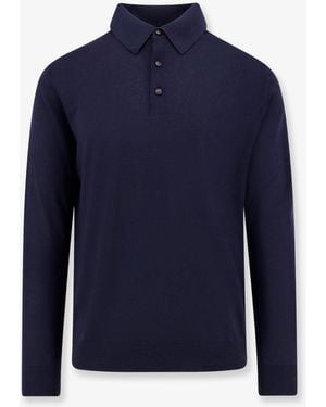Kiton Wool Polo Shirt - Blue