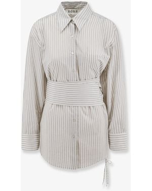 Rohe Silk And Cotton Blend Shirt - White