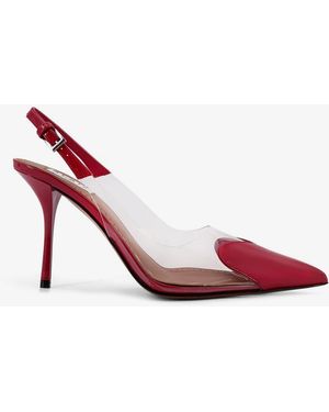 Alaïa Alaã¯A Le Cå“Ur Patent Leather Slingback - Pink