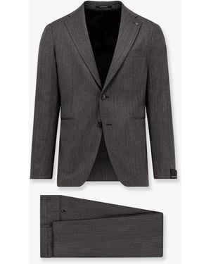 Tagliatore Single-Breasted Virgin Wool Suit - Grey