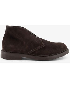 Doucal's Suede Lace-Up - White