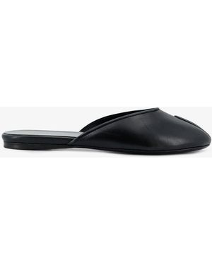Jude Date Flat Leather Sandals - White