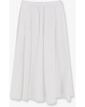 Aspesi Cotton Long Skirt - White