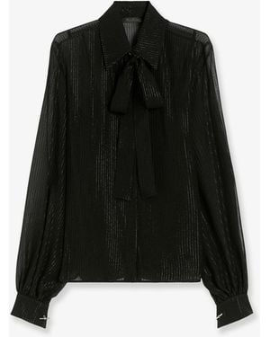 Max Mara Shirts Seta Poliammide - Black