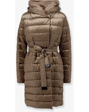 Max Mara Novef Reversible Water-Repellent Satin Down Jacket - Natural