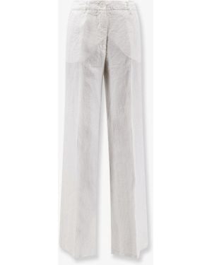 Aspesi "Vissuto" Linen Trousers - White
