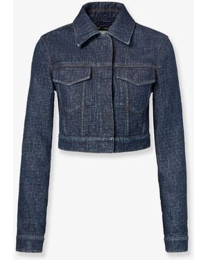 Fendi Padded Denim Jacket - Blue