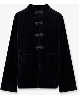 Rohe Velvet Blazer With Pankou Closure - Black