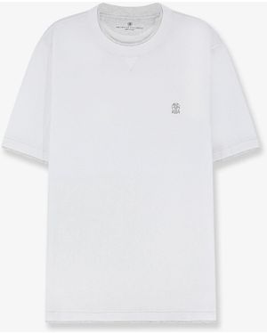 Brunello Cucinelli Cotton T-Shirt - White