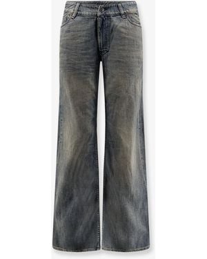 Balenciaga Curved Waist Trousers Jeans - Grey