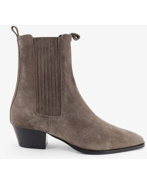 Aeyde Agata Suede Boots - Brown