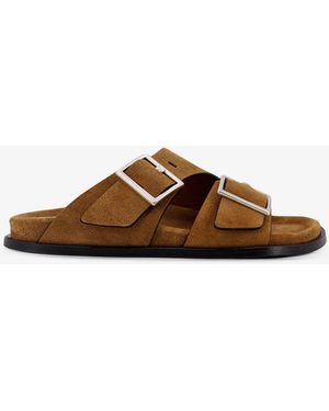 Alohas Alba Suede Sandals - Brown