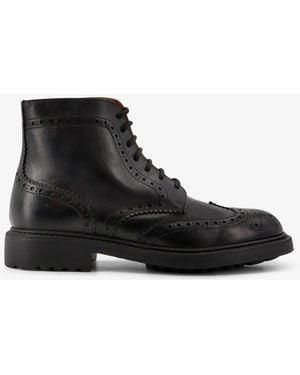 Doucal's Triumph Leather Ankle Boots - Black