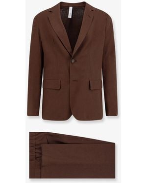 Hevò Galatina Linen And Viscose Suit - Brown