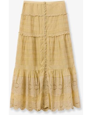 Isabel Marant Marant Etoile Paoline Organic Cotton Skirt - Yellow