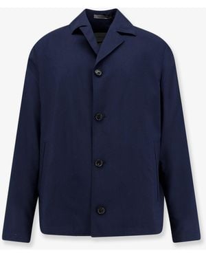 Corneliani Edge Virgin Wool And Silk Jacket - Blue