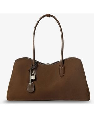 Stella McCartney Ryder Vegan Suede Handbag - Brown