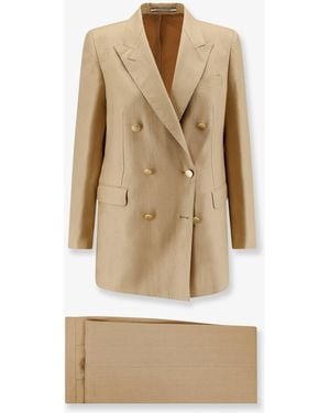 Tagliatore Jasmine Linen Suit - Natural