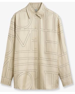 TOTEME Classic Pyjamas Organic Silk Shirt - Natural