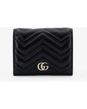 Gucci Portafoglio Gg Marmont - Nero