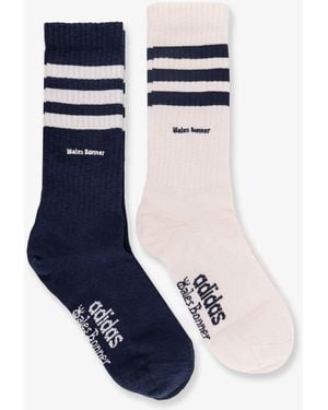 adidas Cotton Blend Socks Bipack - Blue