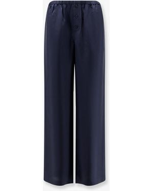 Rohe Silk Trousers - Blue