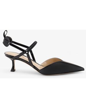 Fendi Very Colibrì Patent Leather Décolleté - White