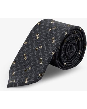 Gucci Silk Morset Tie - Black