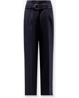 The Seafarer Irony Virgin Wool Trousers - Blue