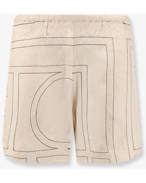 TOTEME Silk Pyjamas Shorts - Natural
