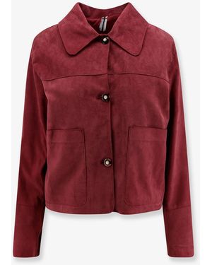 DFOUR® Suede Jacket - Red