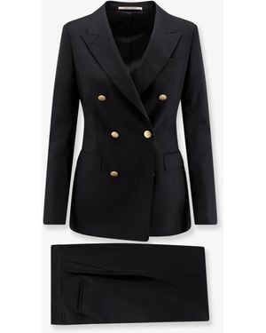 Tagliatore Wool Blend Suit - Black