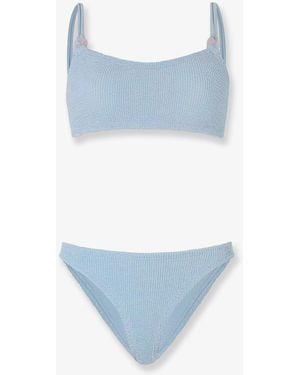 Hunza G Cassie The Original Crinkle Bikini - Blue