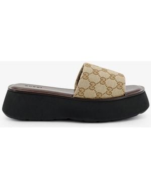 Gucci Original Gg Soft Sandals - Black